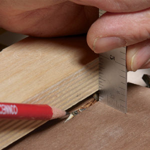 Test cut sets up L-fence.