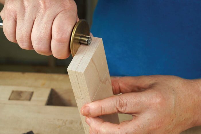 using a marking gauge