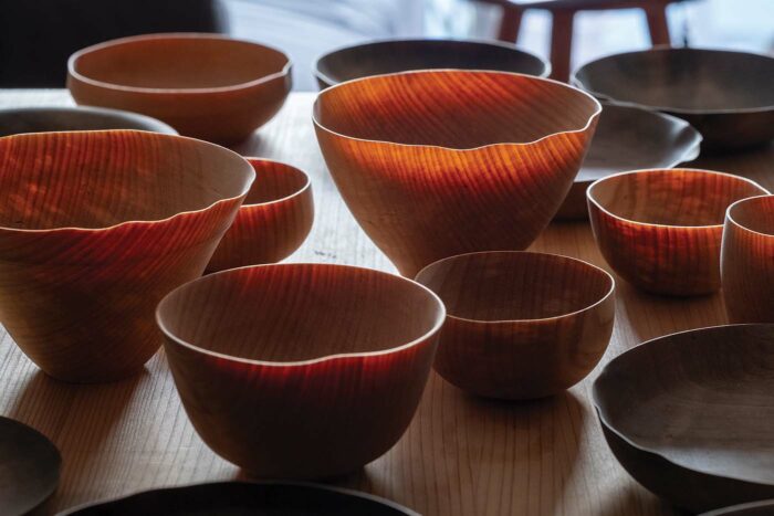 series of wood bowls by jon billing
