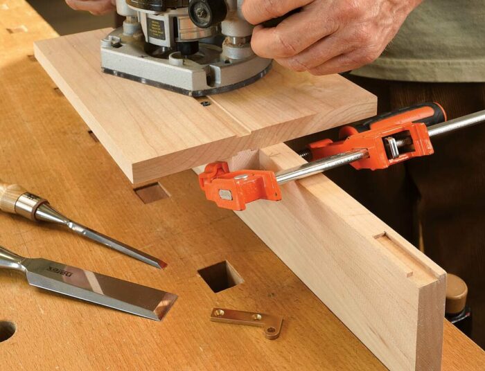 Mortising the setup block