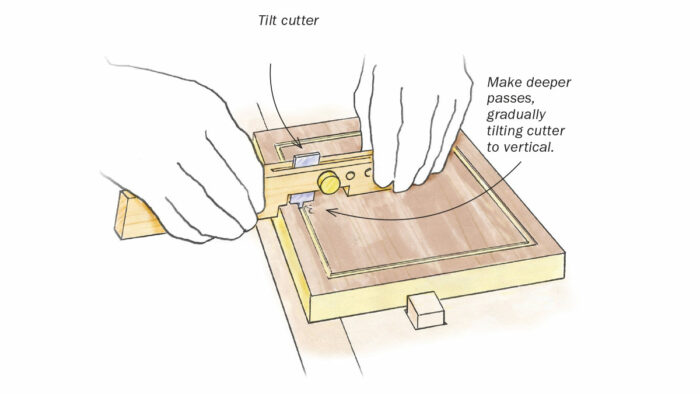 How to make your own scratch stock to cut groves, Part 2.