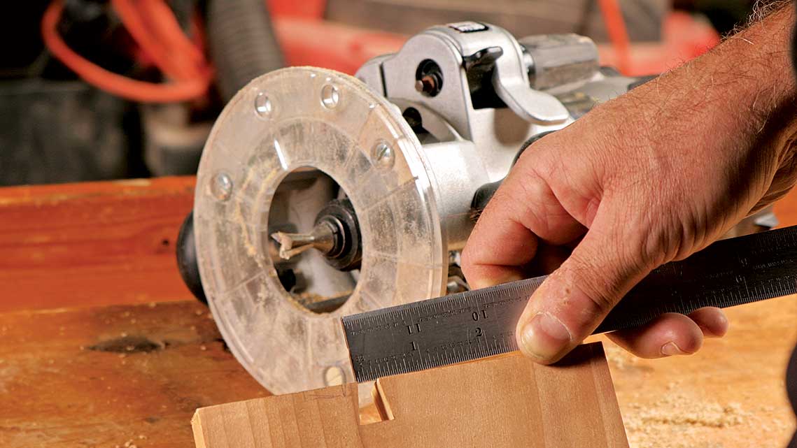 Sizing pins for router-cut dovetails. If you plan to cut dovetails with a router, the minimum pin width will be dictated by the diameter at the base of the bit.